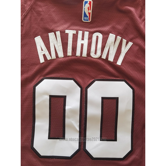 Camiseta Portland Trail Blazers Carmelo Anthony #00 Ciudad 2020-21 Marron